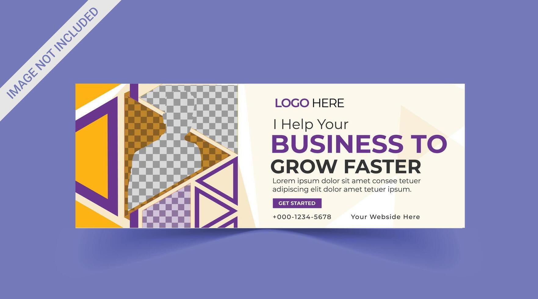 Marketing Social media cover banner, social media post, web banner, template vector