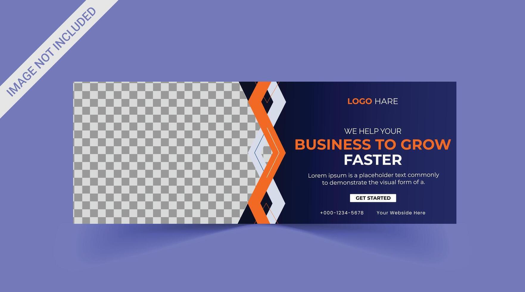Marketing Social media cover banner, social media post, web banner, template vector