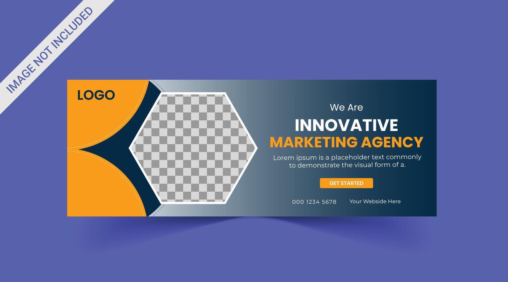 Marketing Social media cover banner, social media post, web banner, template vector