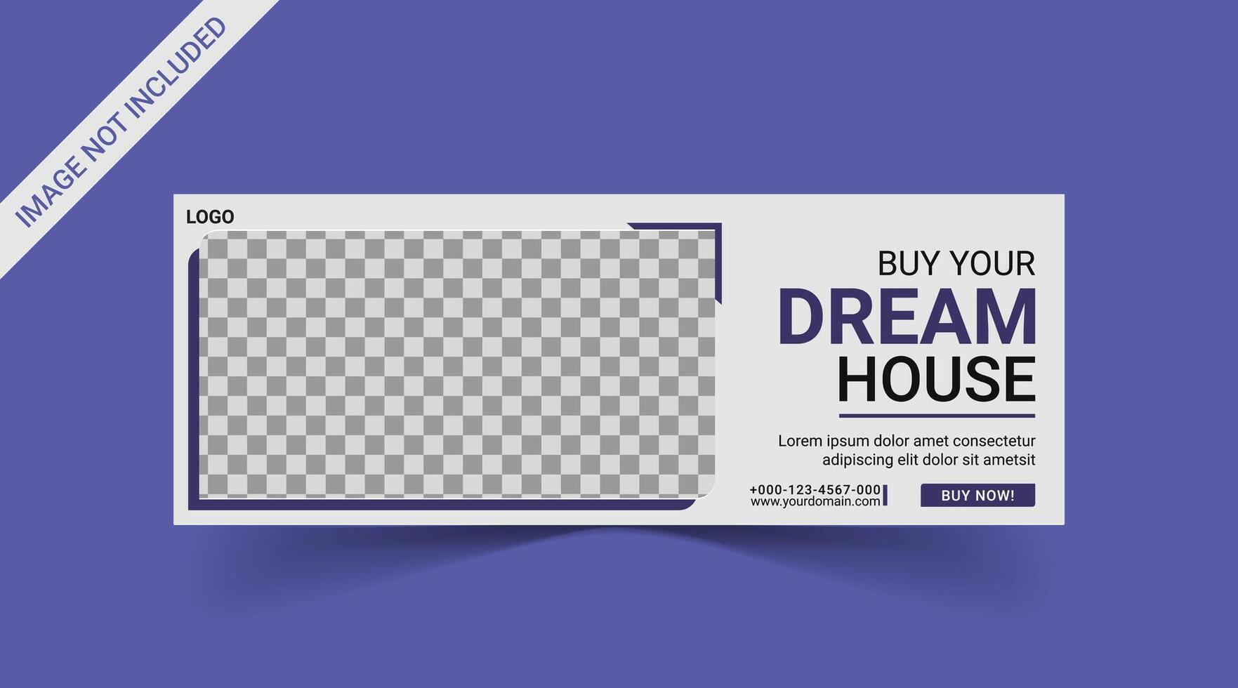 Real estate Social media cover banner. corporate real estate construction cover, social media post, web banner, template vector