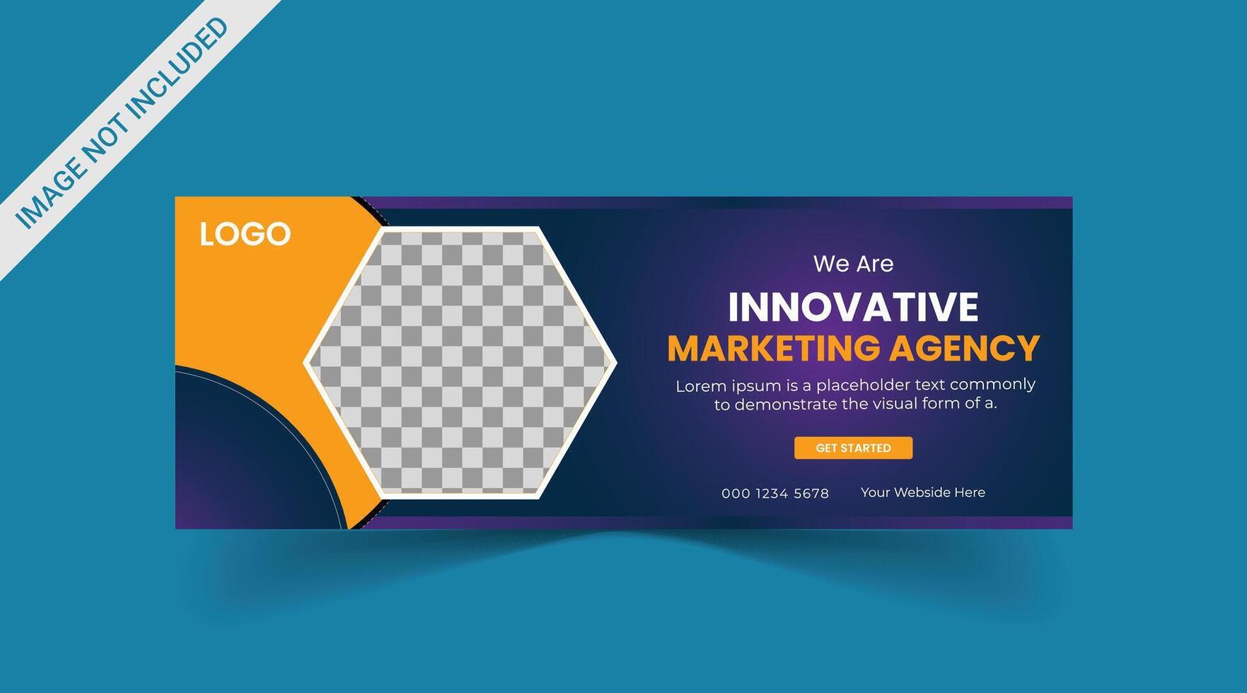 Marketing Social media cover banner, social media post, web banner, template vector