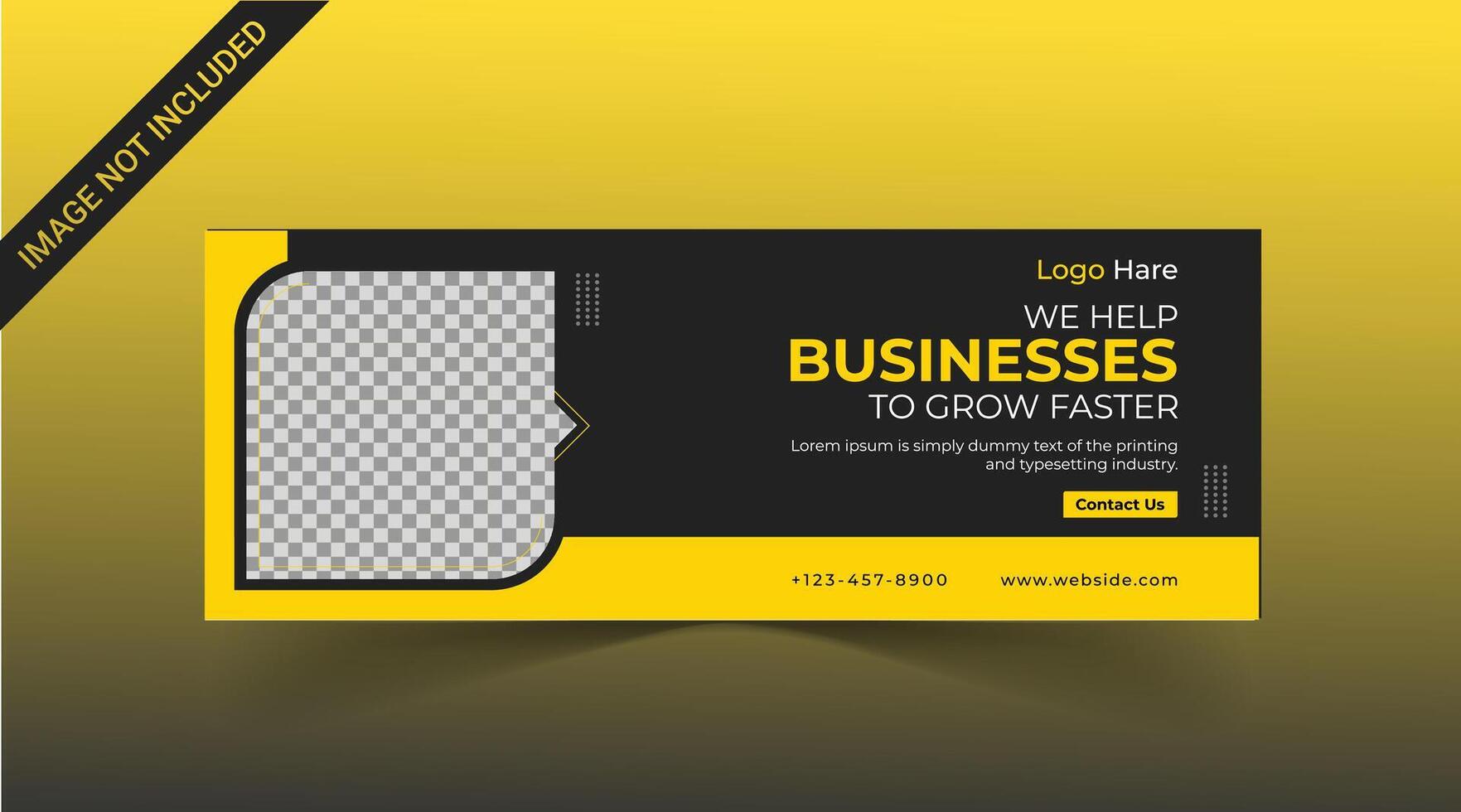 Marketing Social media cover banner, social media post, web banner, template vector