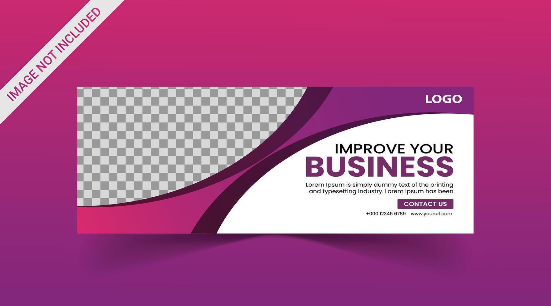 Marketing Social media cover banner, social media post, web banner, template vector