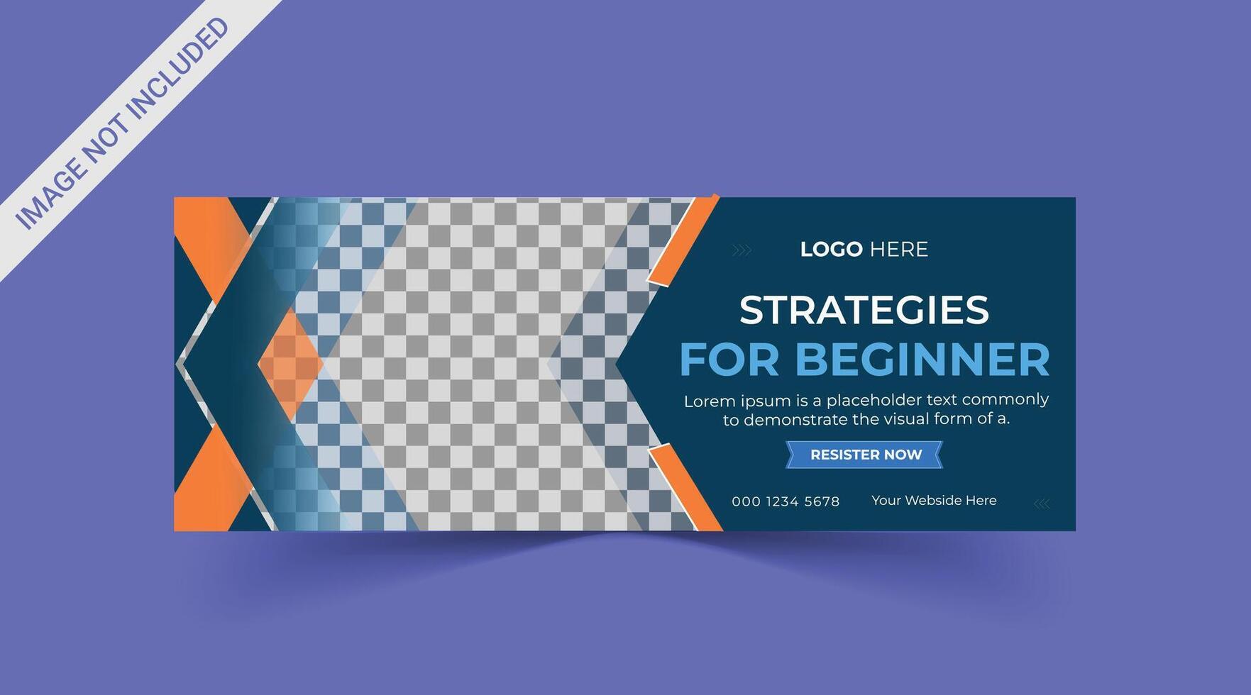 Marketing Social media cover banner, social media post, web banner, template vector