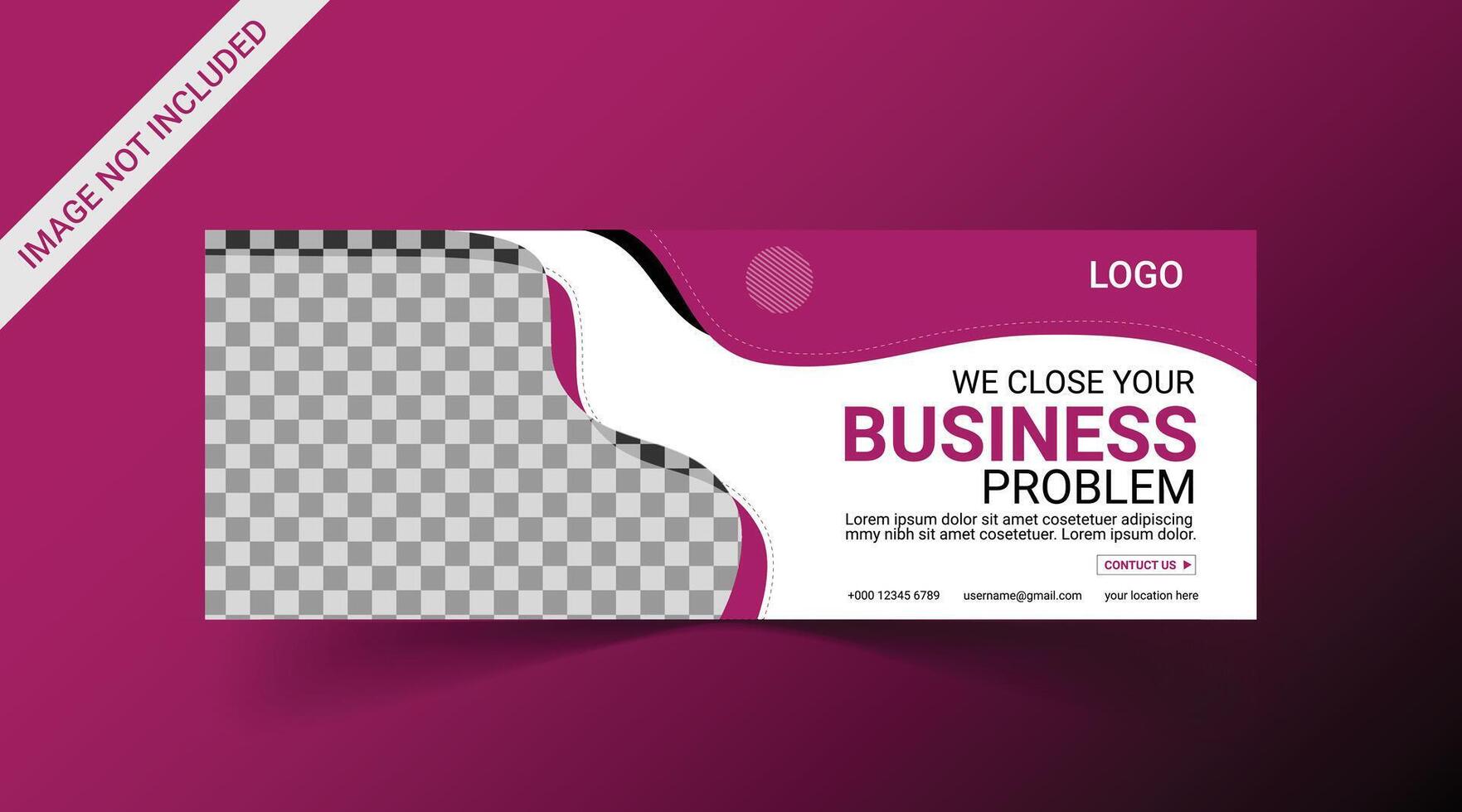 Marketing Social media cover banner, social media post, web banner, template vector