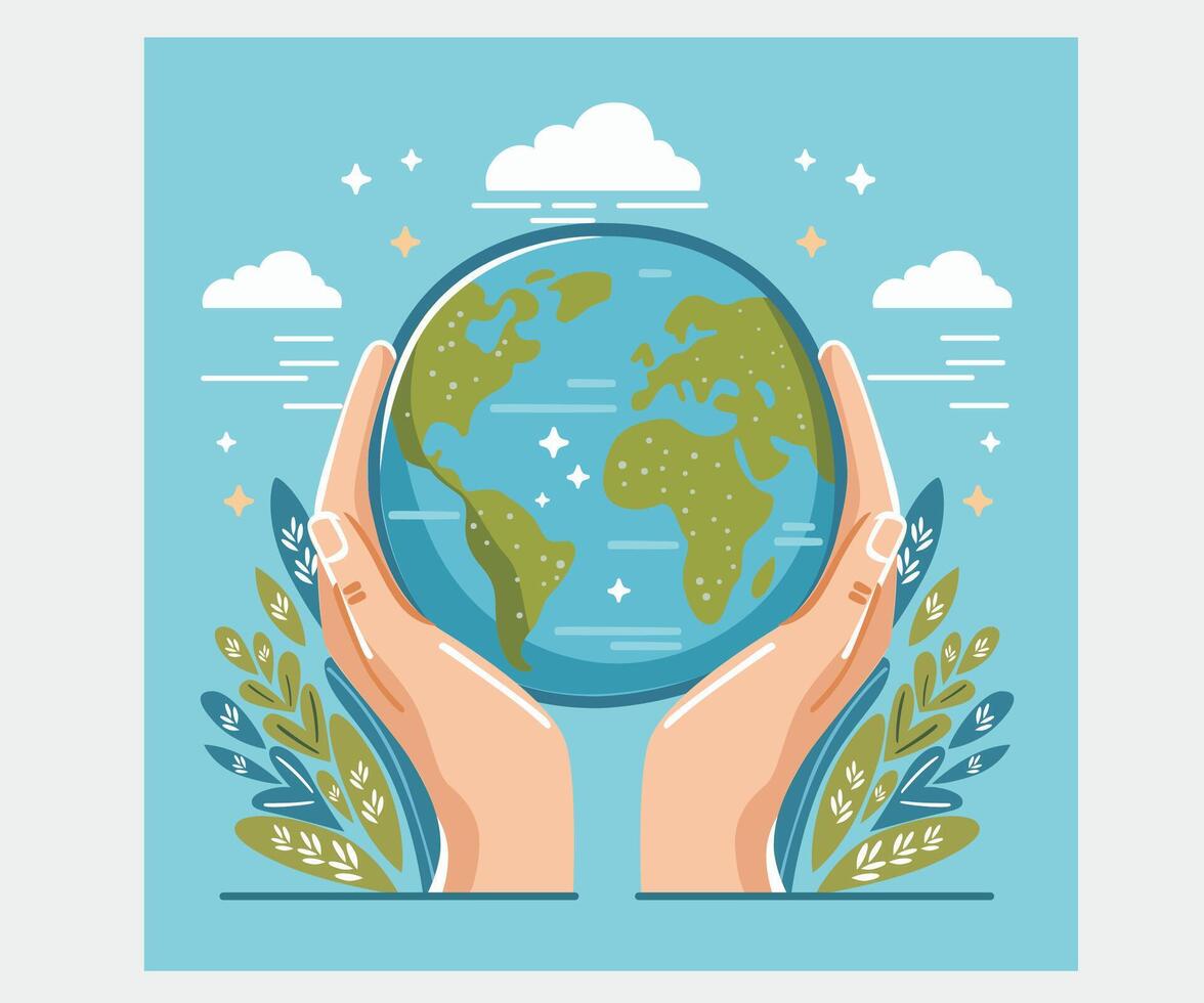 World Environment Day Background Illustration vector