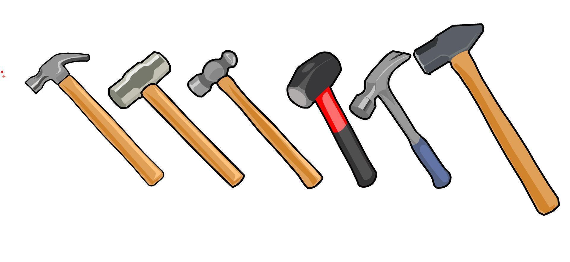 hammer images collection vector