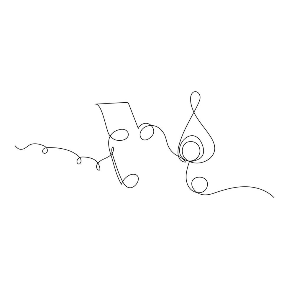 A world of listening to music with headphones world music day one line drawing vector