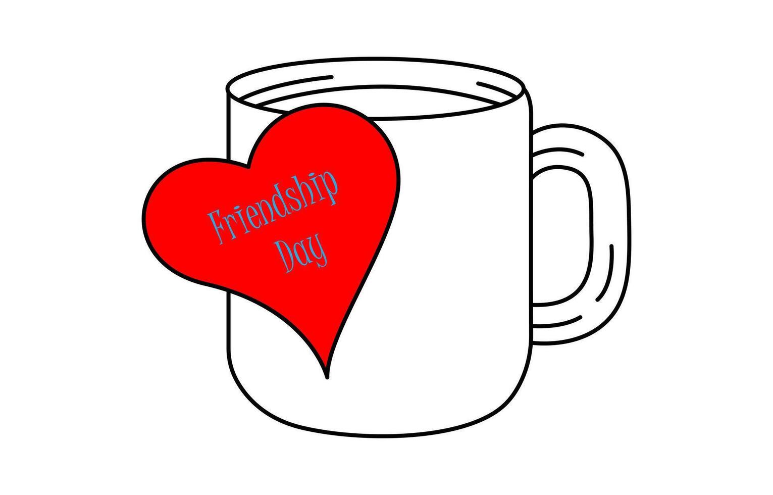 Infinity love icon. Continuous line art drawing Hearts with Infinity symbol. Friendship and love concept happy friendship day with heart shape vector