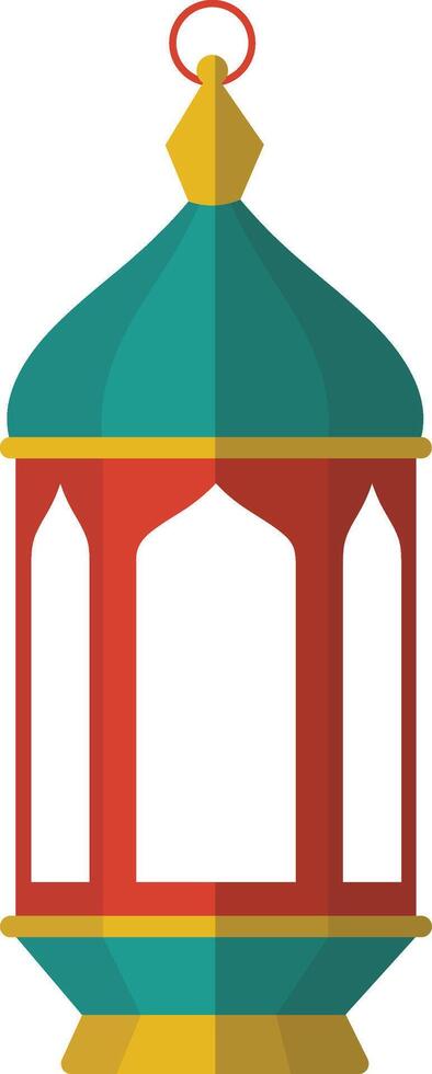 Ramadan Kareem Lantern Ornament. in Cartoon Design Style vector