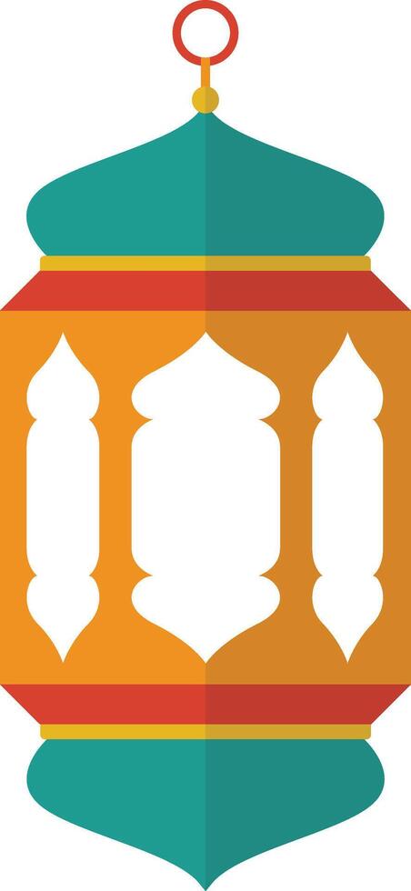 Ramadan Kareem Lantern Ornament. in Cartoon Design Style vector