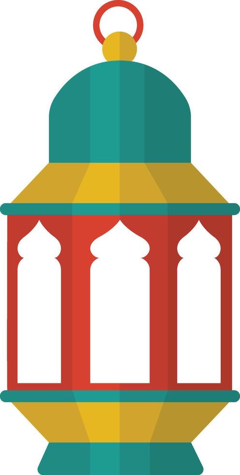 Ramadan Kareem Lantern Ornament. in Cartoon Design Style vector