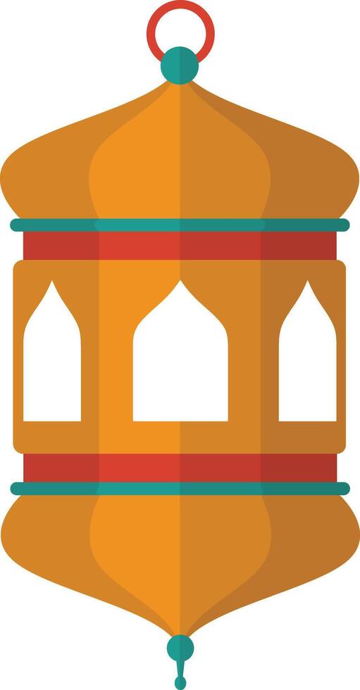 Ramadan Kareem Lantern Ornament. in Cartoon Design Style vector