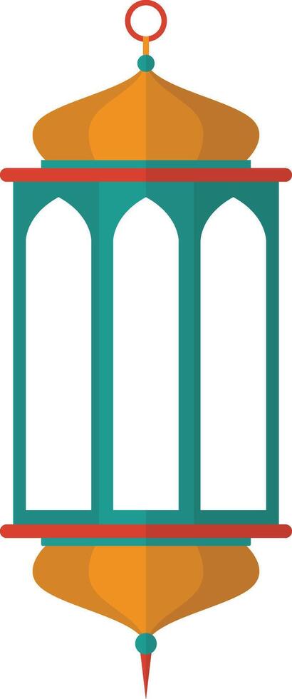 Ramadan Kareem Lantern Ornament. in Cartoon Design Style vector