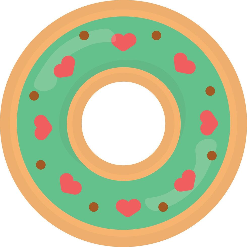 dulce rosquillas ilustración. delicioso bocadillo. con chocolate, macha, y rosado vidriado bocadillo en blanco antecedentes. vector