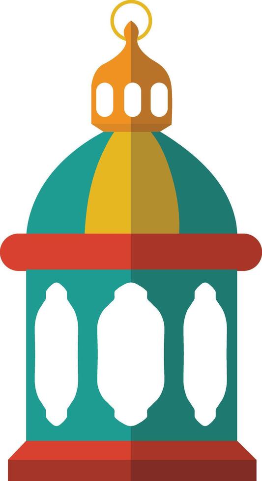 Ramadan Kareem Lantern Ornament. in Cartoon Design Style vector
