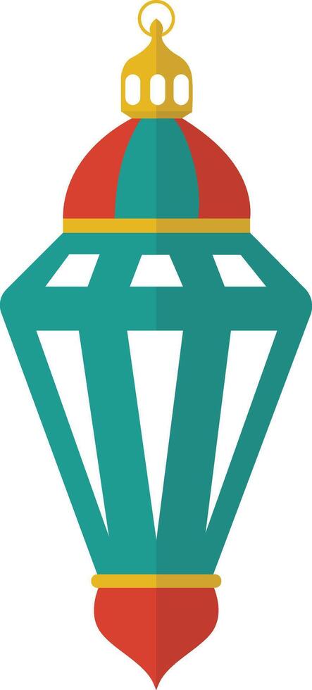 Ramadan Kareem Lantern Ornament. in Cartoon Design Style vector