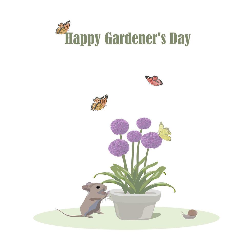 leaflet on Gardener's Day2 vector