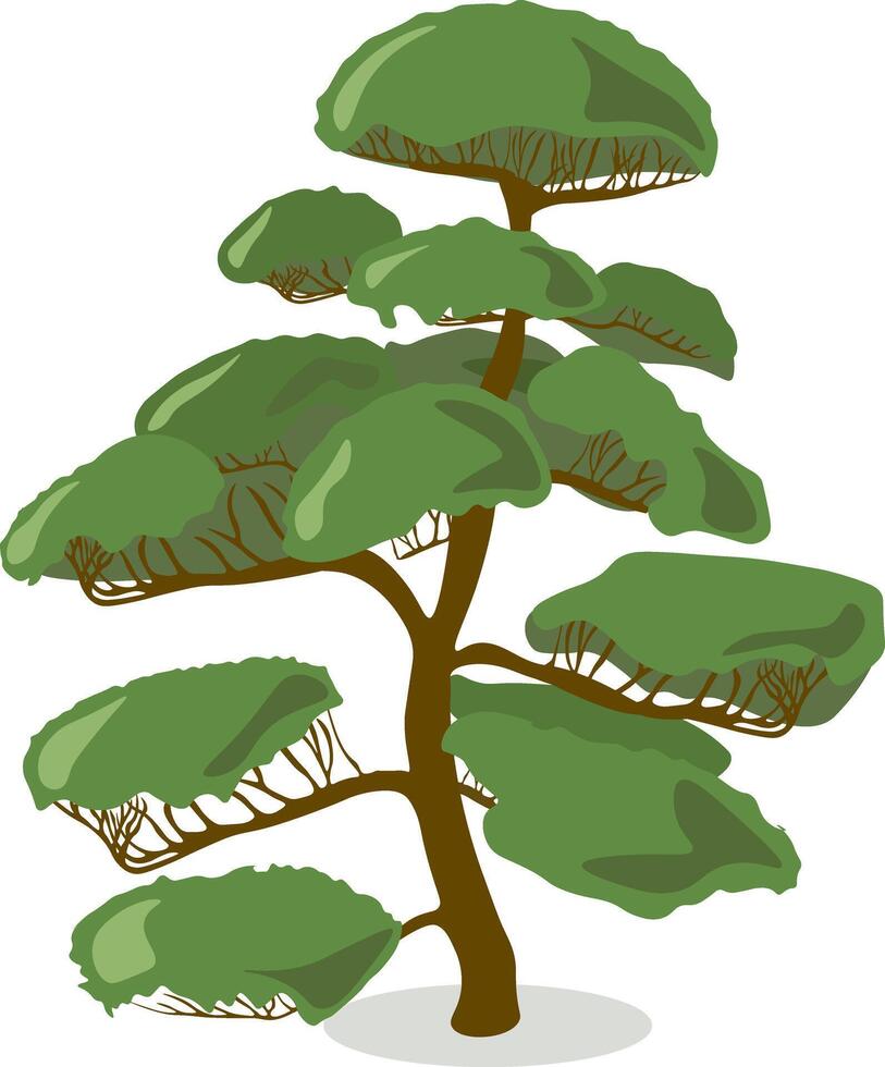 topiary art cutting tree nivaki vector