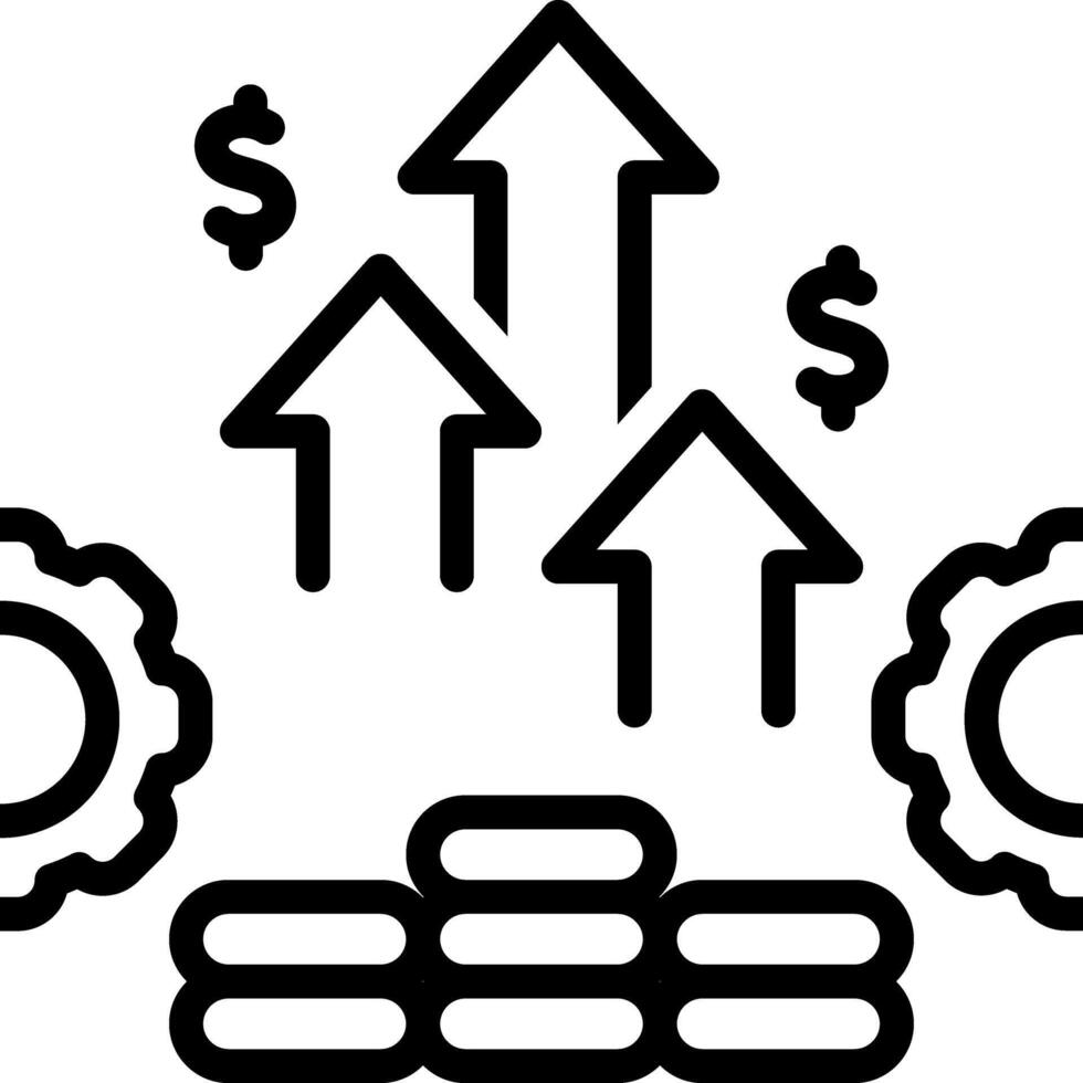 Black line icon for potential vector
