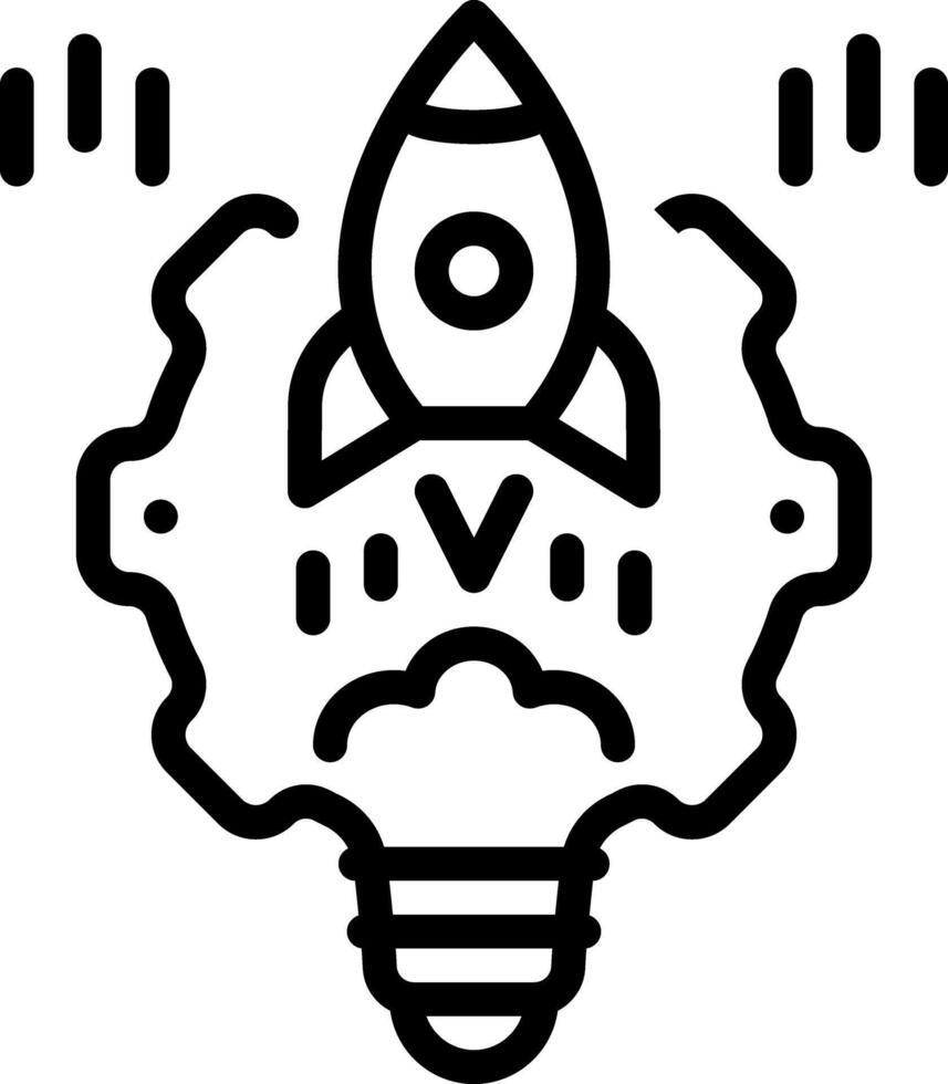 Black line icon for concept vector