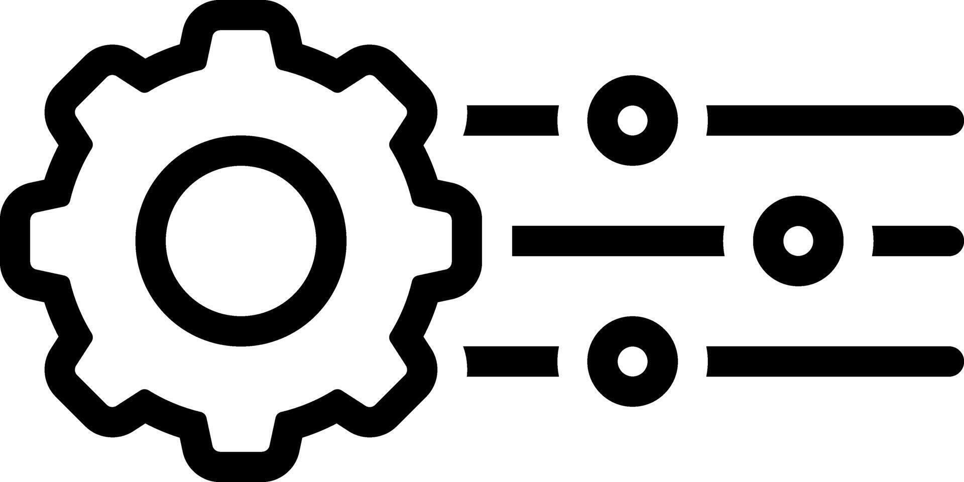 Black line icon for customization vector