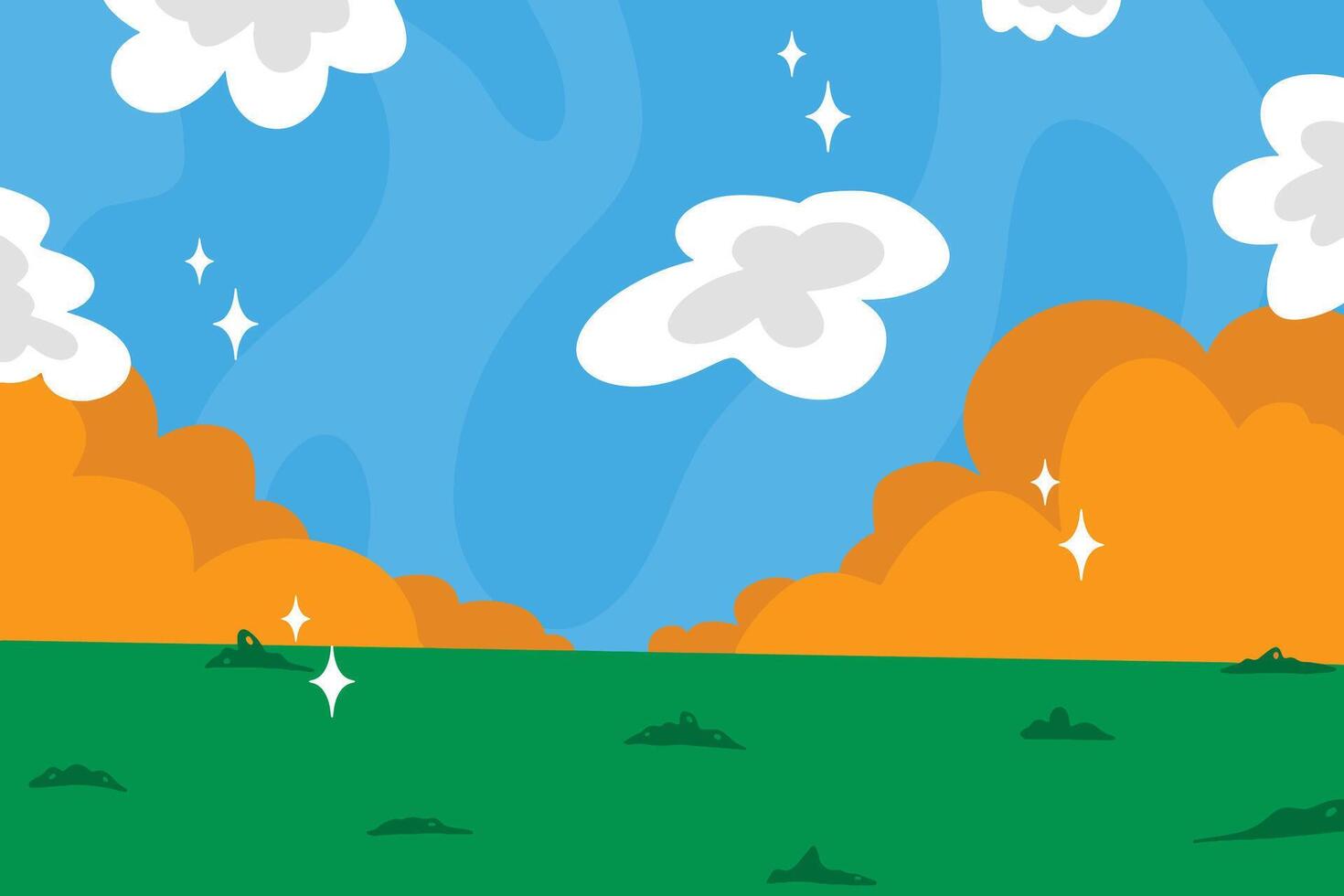 Illustration of a paradise garden background vector