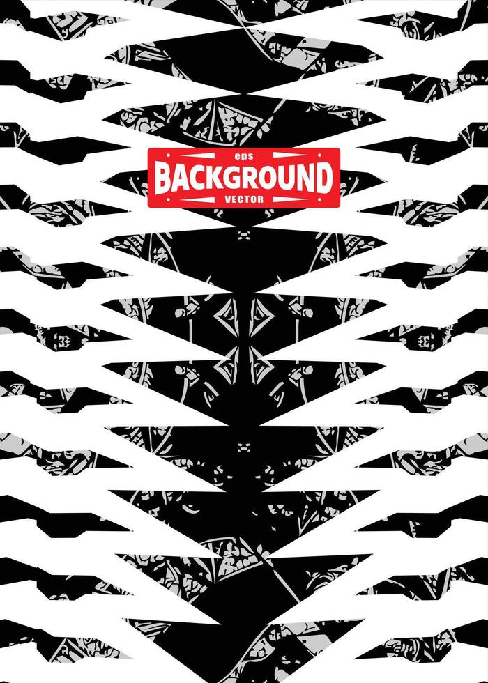 abstract pattern black and white background vector