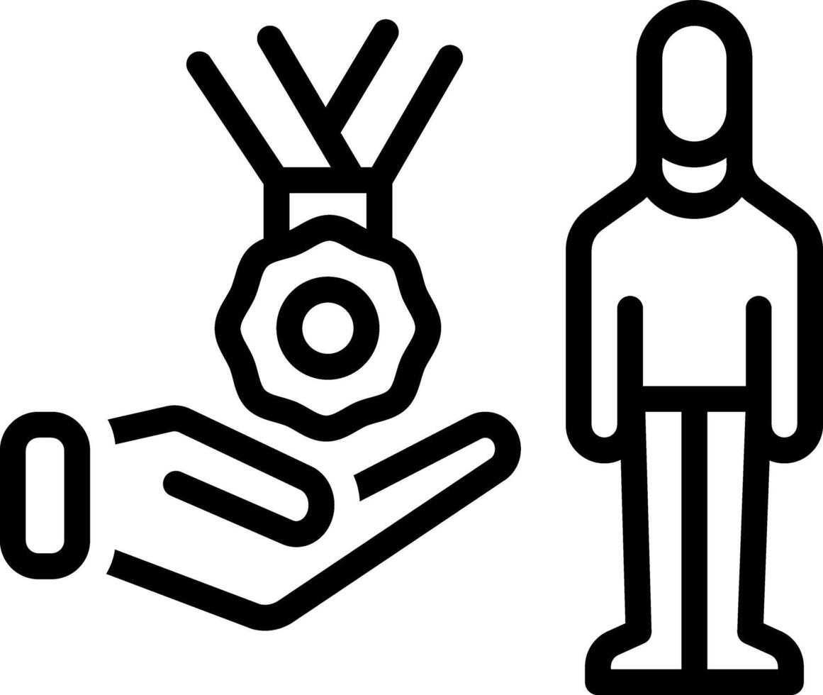Black line icon for your vector