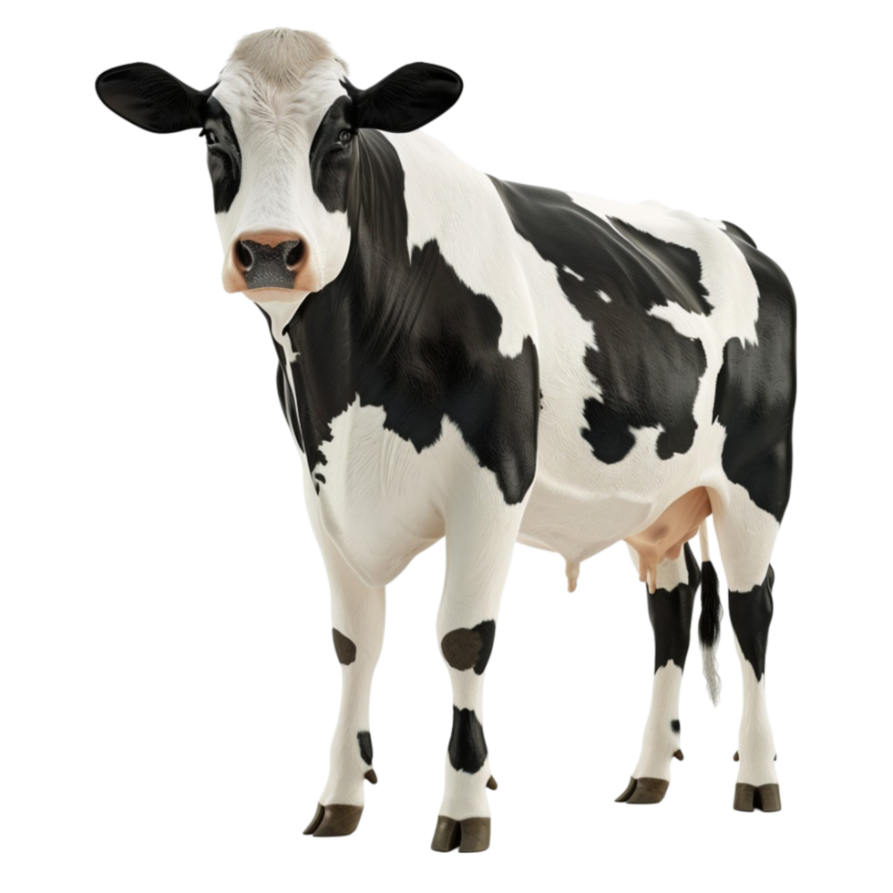 A cow standing on transparent background. png