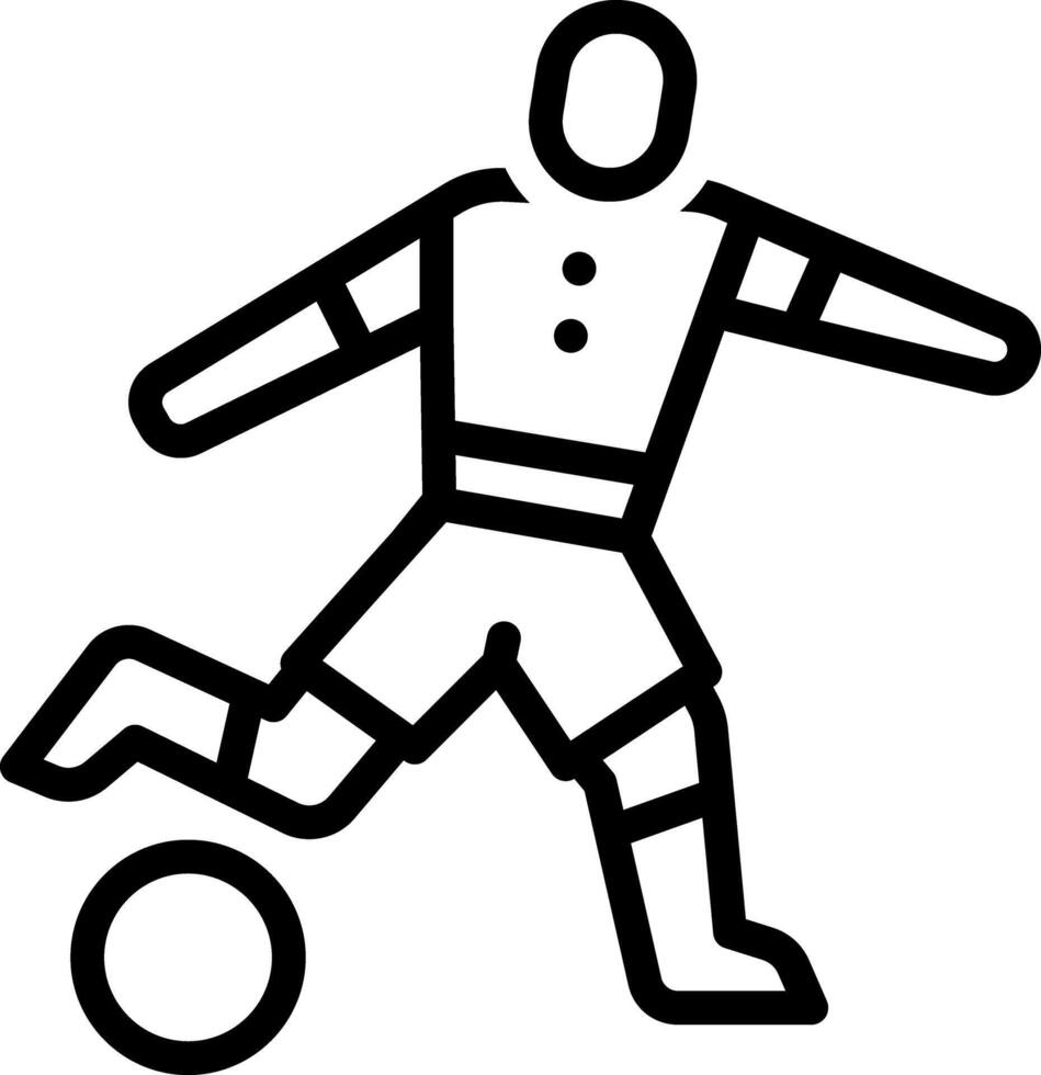 Black line icon for ball game vector