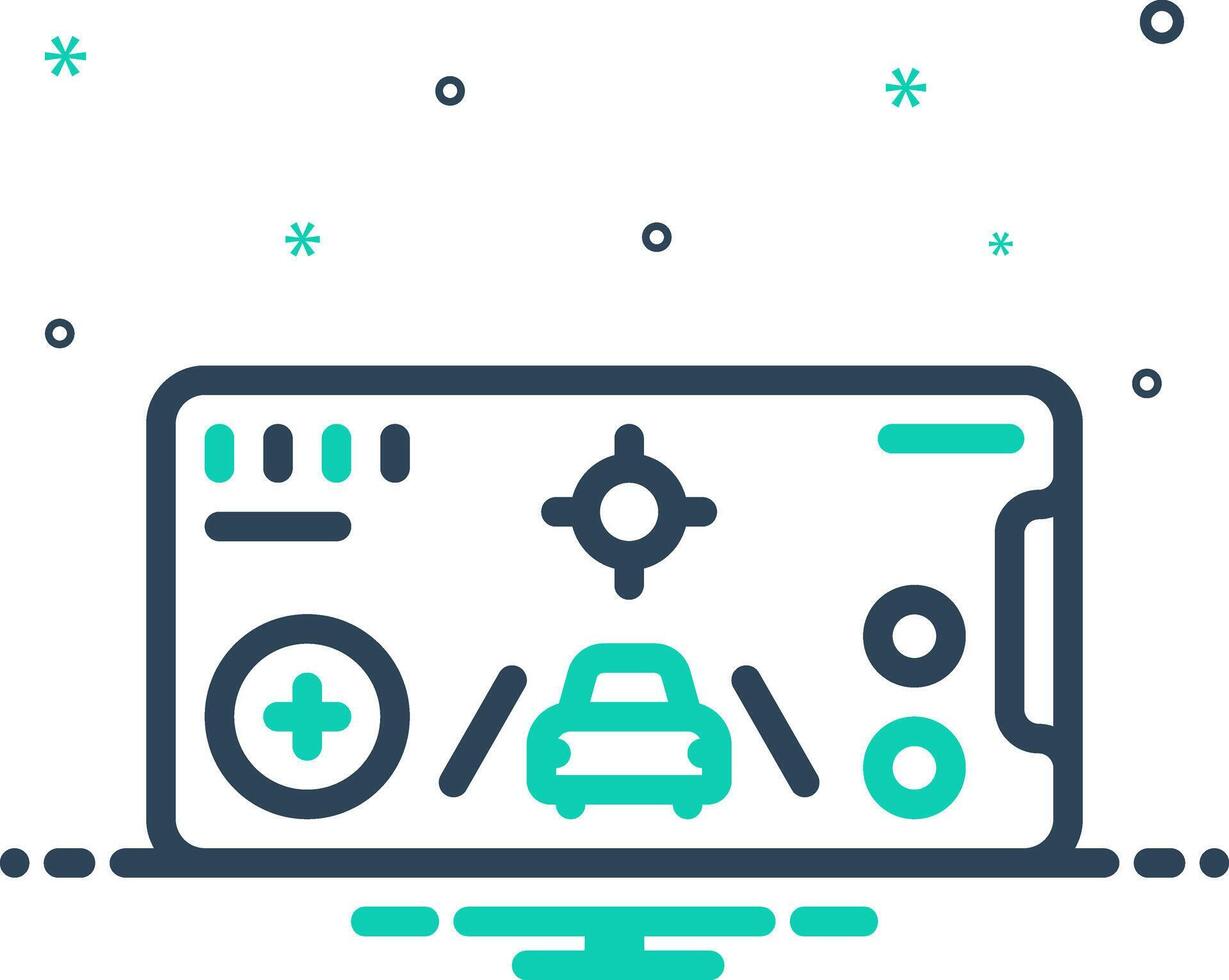 Mix icon for mobile game vector