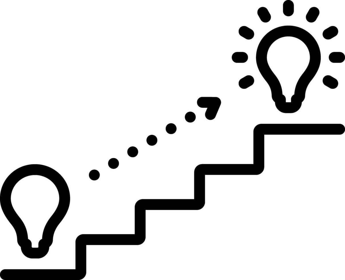Black line icon for potential vector