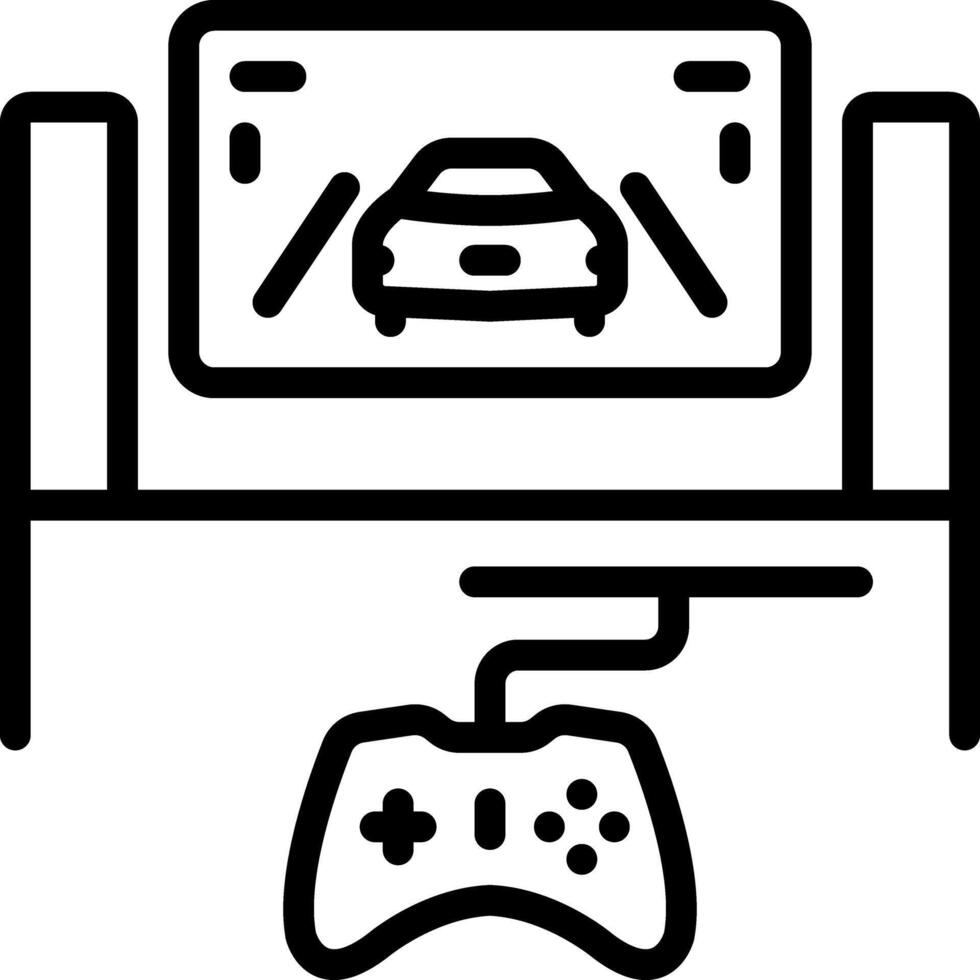 Black line icon for gamification vector