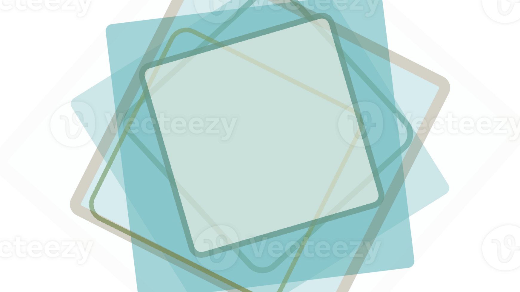 un cuadrado conformado objeto con un azul antecedentes png