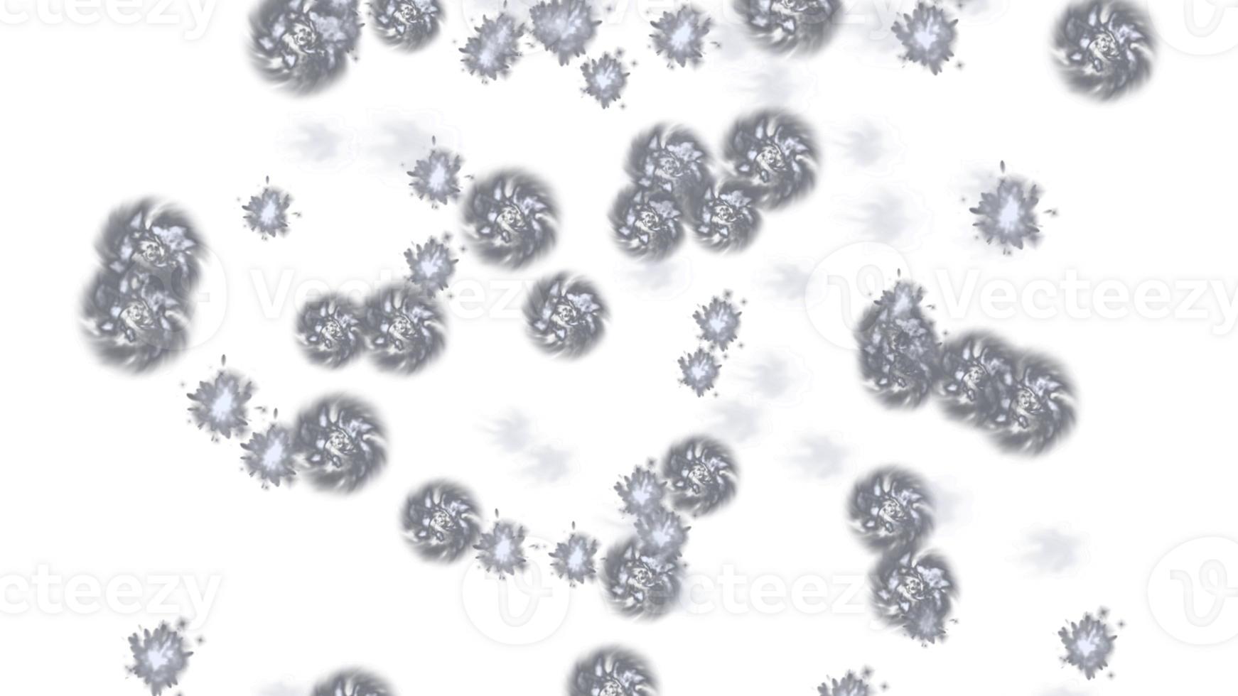 a white cloud with a black background png