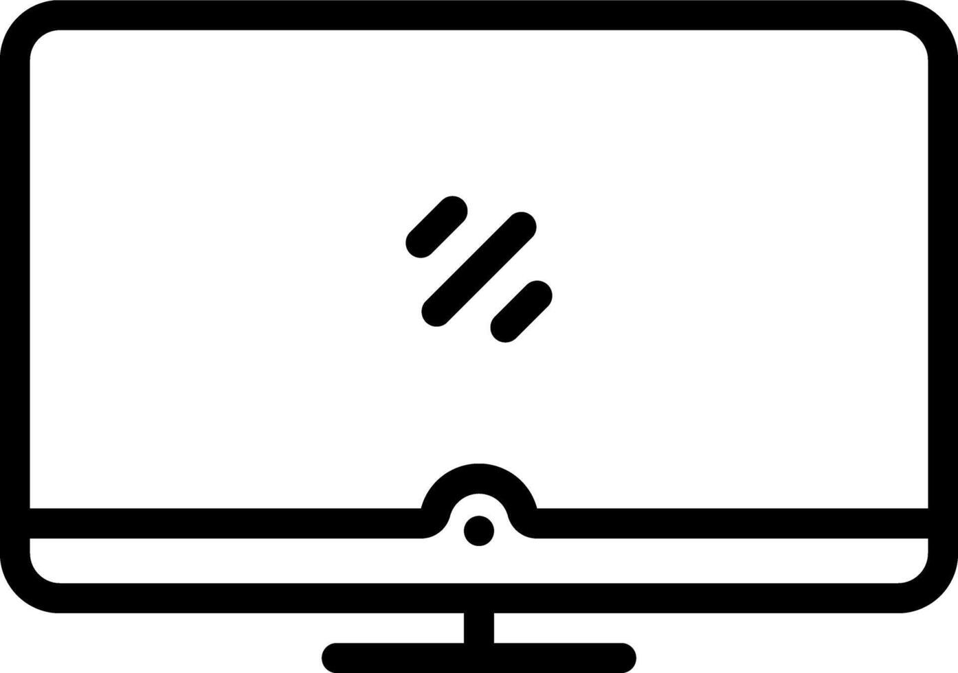 Black line icon for locked vector