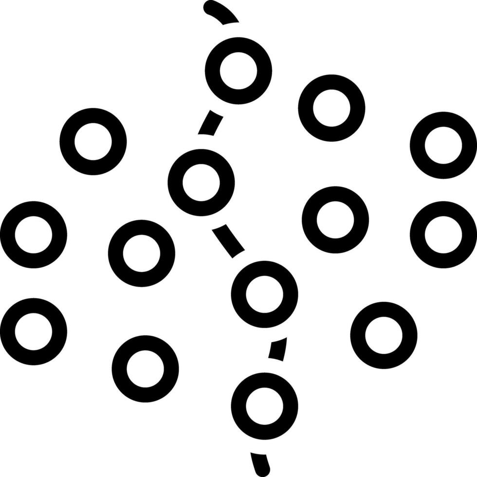 Black line icon for synthesis vector