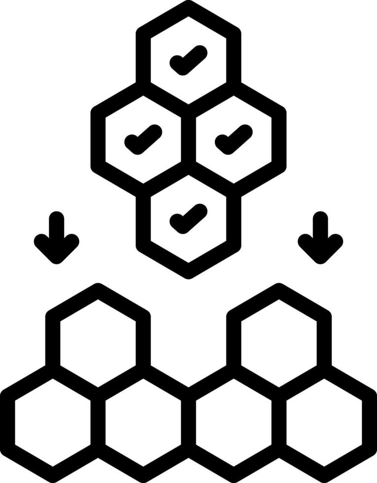 Black line icon for problem solving vector