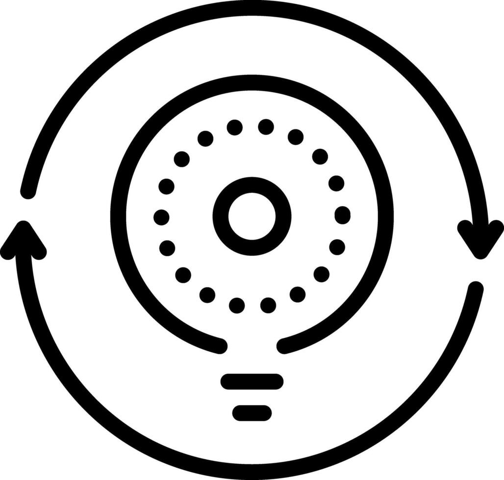 Black line icon for consistency vector
