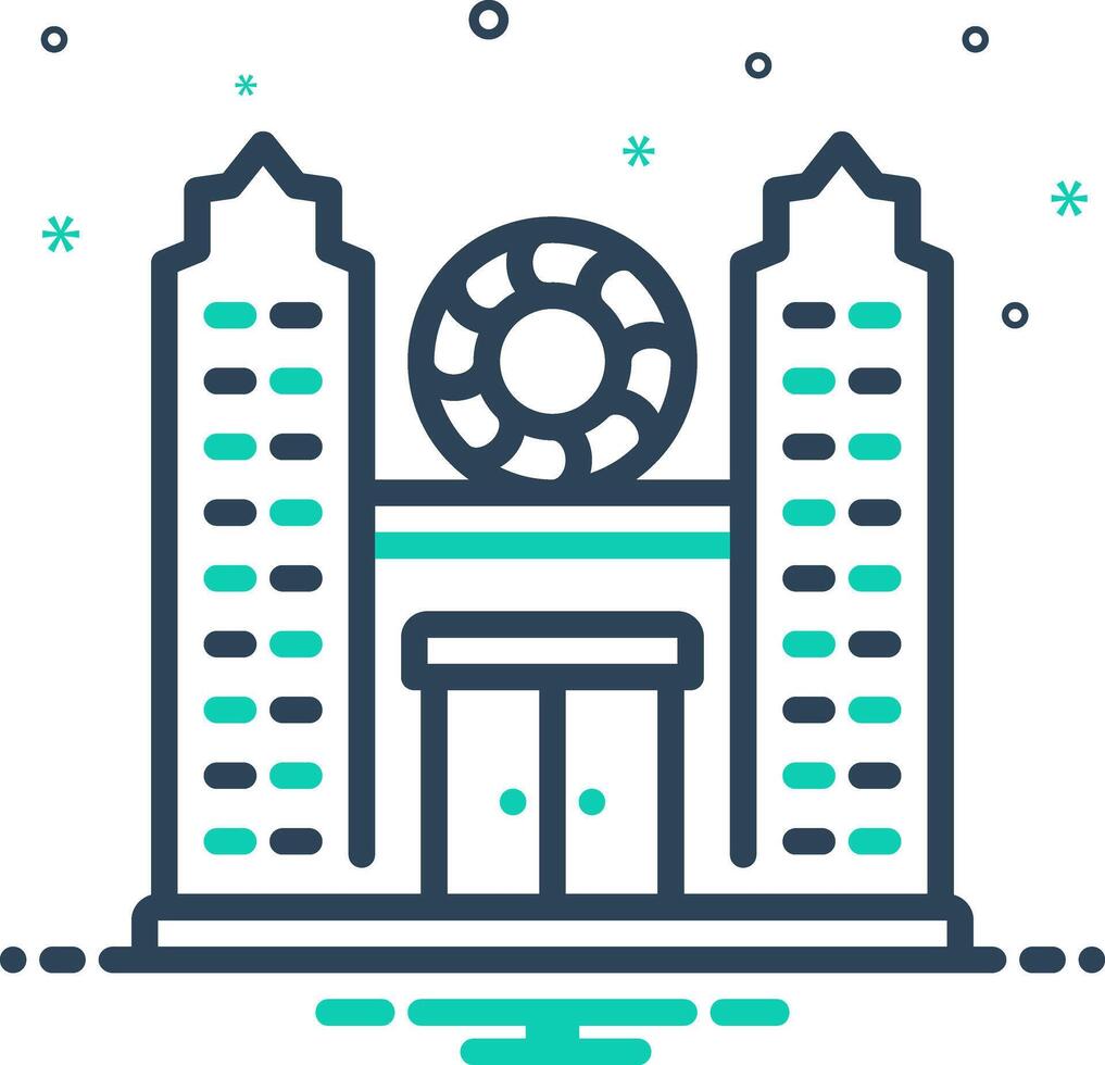 Mix icon for casino vector