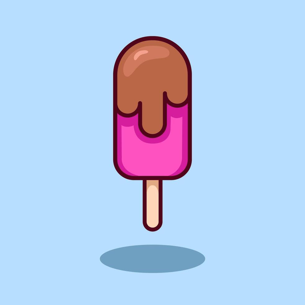 illustration Ice Cream. design Ice Cream. Ice Cream Cartoon design illustration and icon for website, digital and print vector