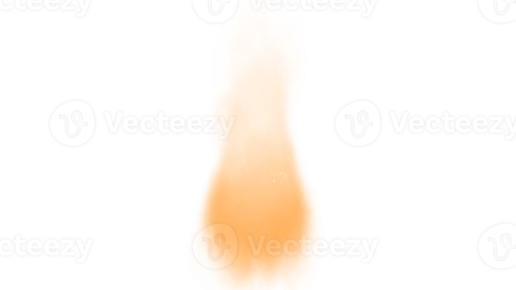 orange flame on transparent background png