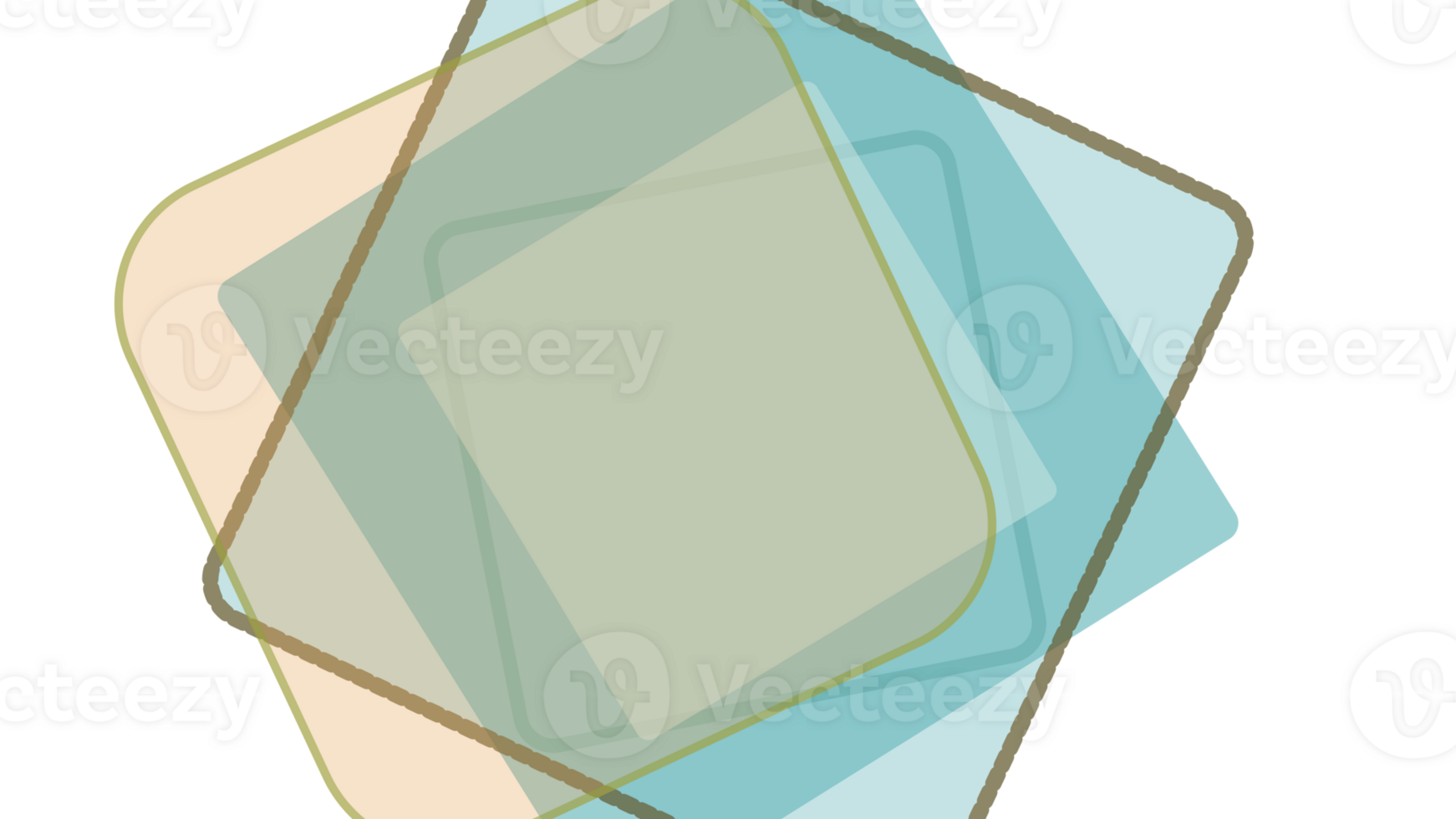 a square shaped piece of paper with a blue and green background png