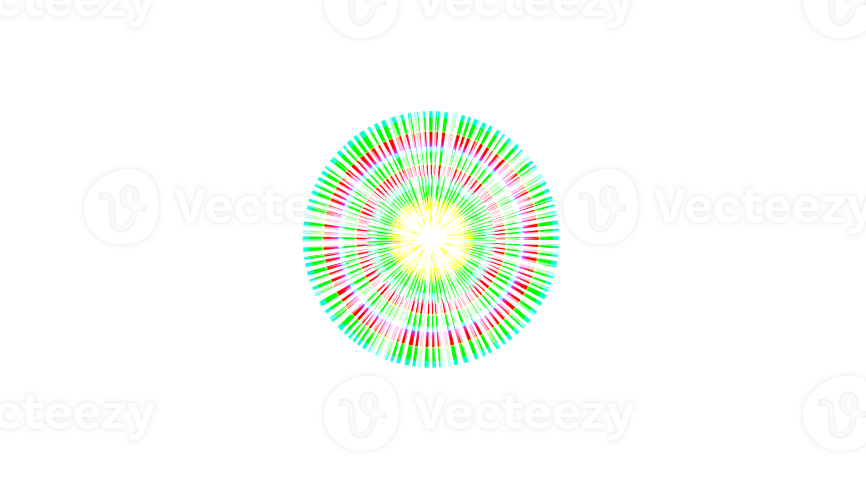 a green and pink circular light on a transparent background png