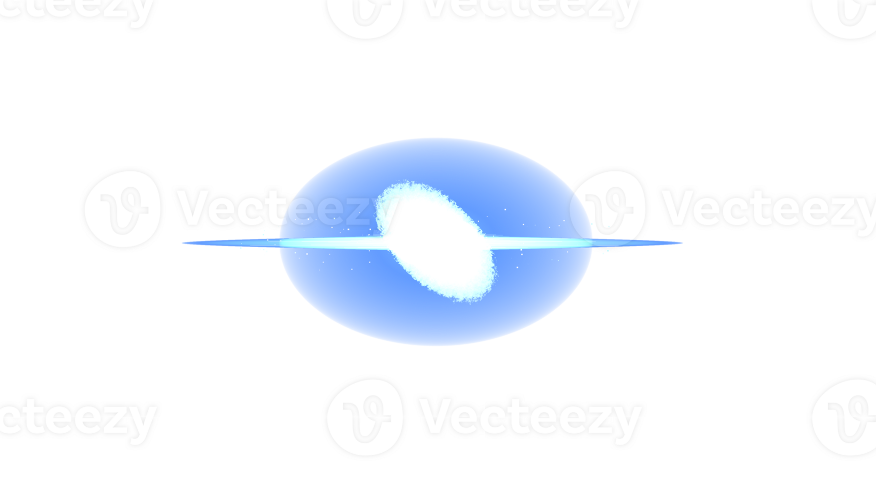 een blauw cirkel met een wit licht in de centrum png