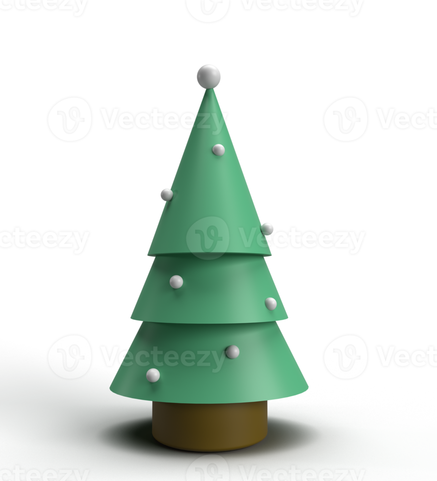 Character icon object tree pine green merry christmas xmas decoration ornament 25 31 december 2024 2025 happy holiday vacation winter season event santa fun enjoy element party festival celebration png