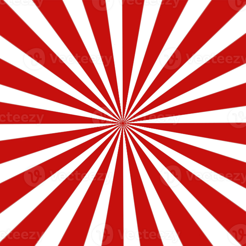 Sun rays,red color beam burst isolated.Pop art style.use for app, postcards, packaging,web,logo png