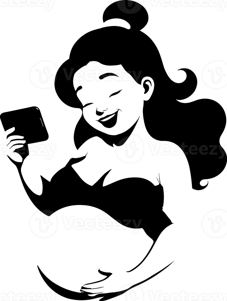 glücklich schwanger Frau mit groß Bauch entspannt, Mutter Clip Art zum Stufen von Schwangerschaft, Mutter, Geburt planen, vorbereiten zum Geburt, Leben, Familie, Gesundheitspflege, Stress Erleichterung, fötal Entwicklung, Symbol, Logo png