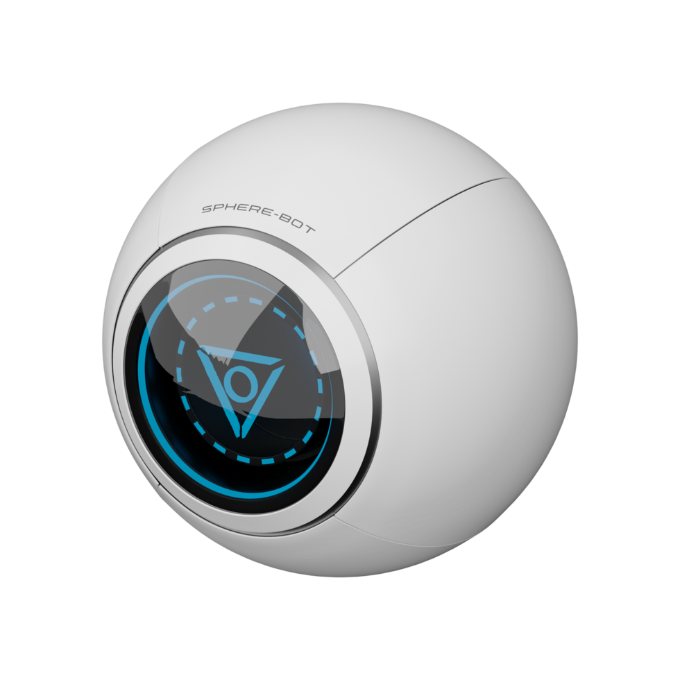 Floating minimal robot png